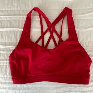 Lulu Lemon Sports Bra, Small, Red